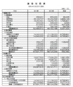 2022年収支予算,正味財産増減計算書,貸借対照表
